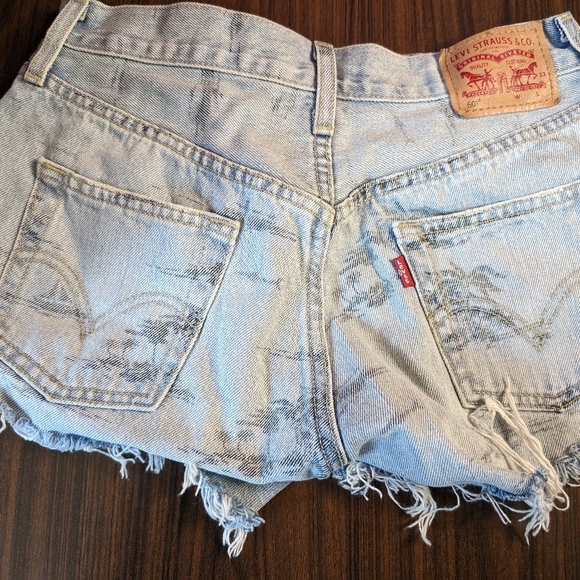 Lev'is denim shorts size 0 - Picture 1 of 3